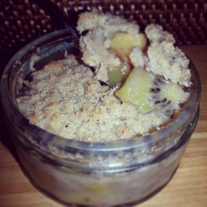 Crumble Peche-Kiwi