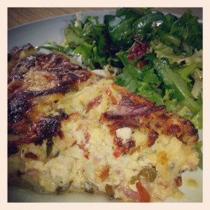 Quiche-legumes-lardons