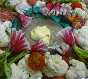 crudite-sauce d'anchois